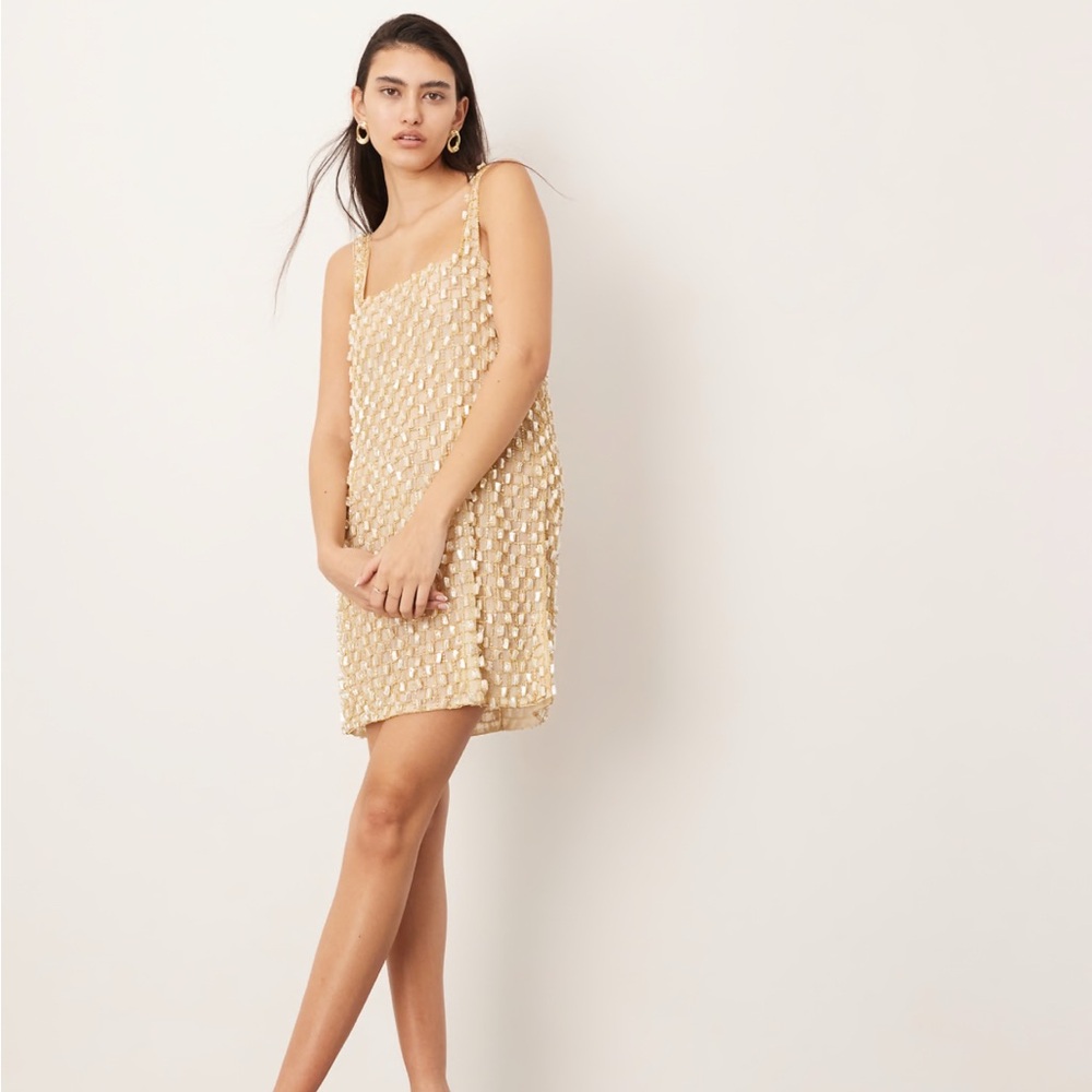 ASOS Pearl Embellished Mini Dress